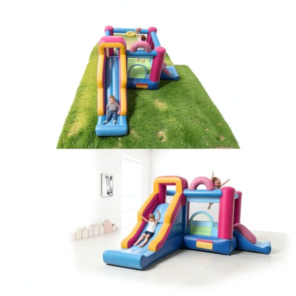 Doughnut Bounce House Inflatable Castle Kids Play Area-8