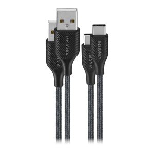 Insignia USB-C to USB-A Cable 4 ft Braided Durable-0