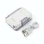 Portable Power Bank 4000mAh External Battery Purple White-0