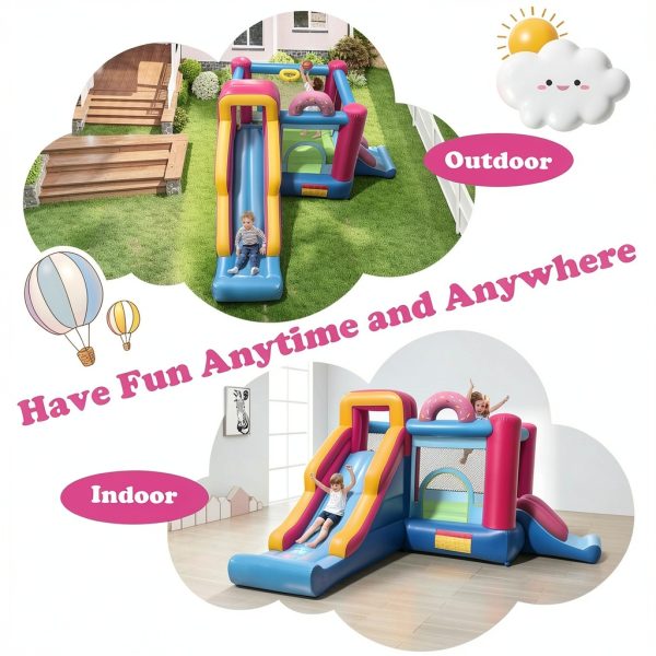 Doughnut Bounce House Premium Inflatable Castle for Kids-4