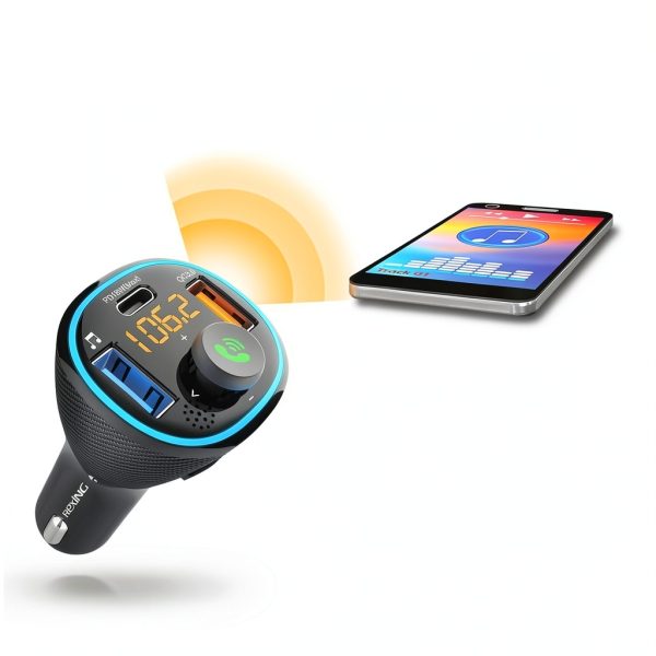 Rexing FM3 Bluetooth FM Transmitter Car Audio Streaming-5