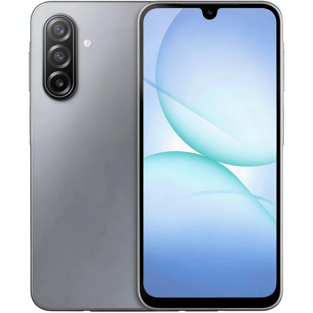 Samsung Galaxy A17 5G displaying its Super AMOLED screen and sleek design