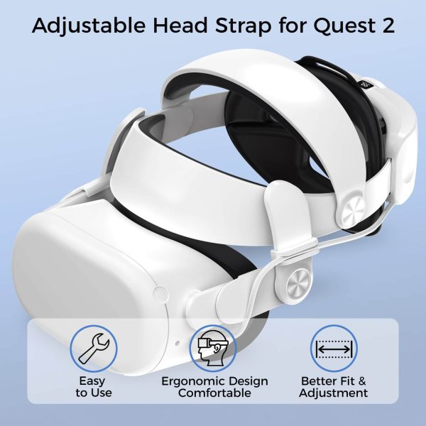Alpha Digital Meta Quest 2 Head Strap Battery Comfort Adjust-2
