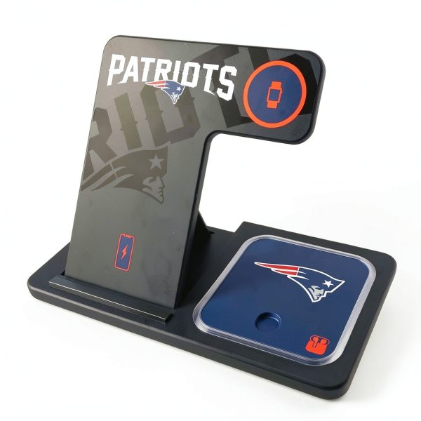 New England Patriots 3 in 1 Wireless Charger Keyscaper-0