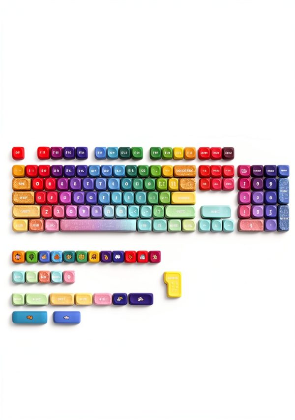 Dye Sublimation Keycaps 131 Keys Set Mechanical Keyboard-1