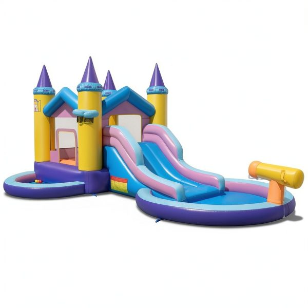 Princess Castle Inflatable Water Park Oxford Cloth Kids-7