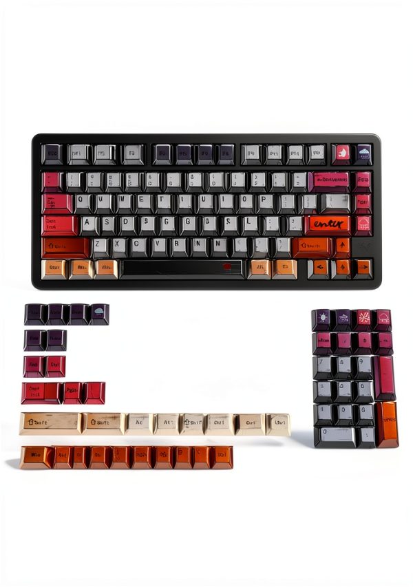 Retro Anime Keycaps 134 Keys Japanese Manga Shine Through-3