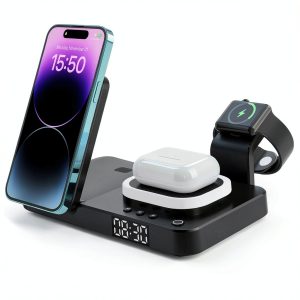RadioShack 3-in-1 Wireless Charger Fast Magnetic Foldable-0