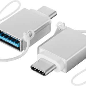 Best Buy Essentials USB to USB-C Adapter 2-Pack Charging-0