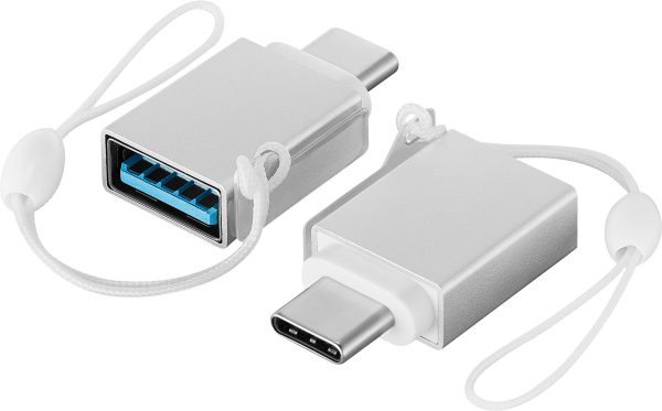 Best Buy Essentials USB to USB-C Adapter 2-Pack Charging-0
