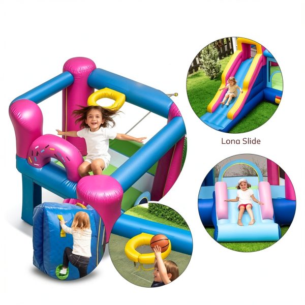 Doughnut Bounce House Premium Inflatable Castle for Kids-6