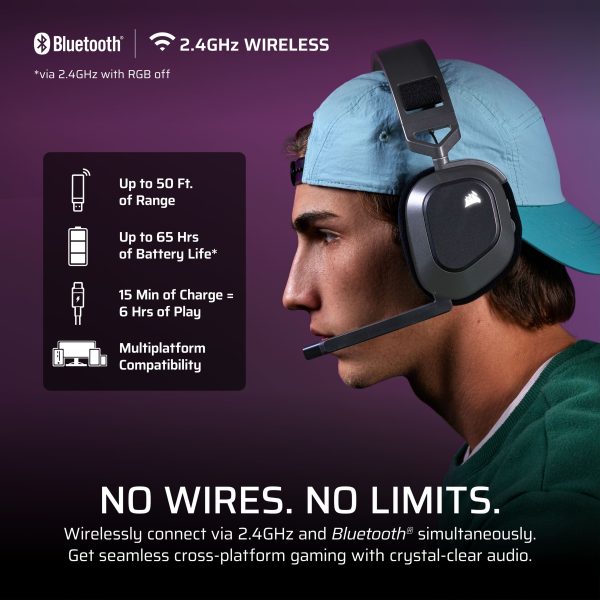 CORSAIR HS80 MAX Wireless Gaming Headset Xbox PC PS5-2