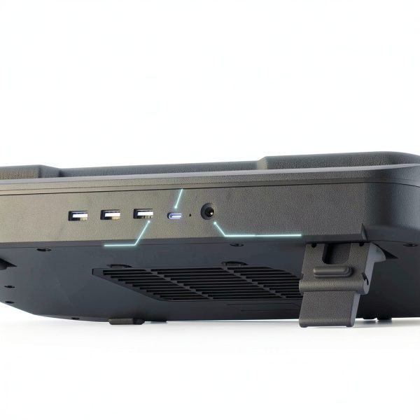 Gaming Laptop Cooling Pad Turbo Fan USB Hub RGB Lighting-3