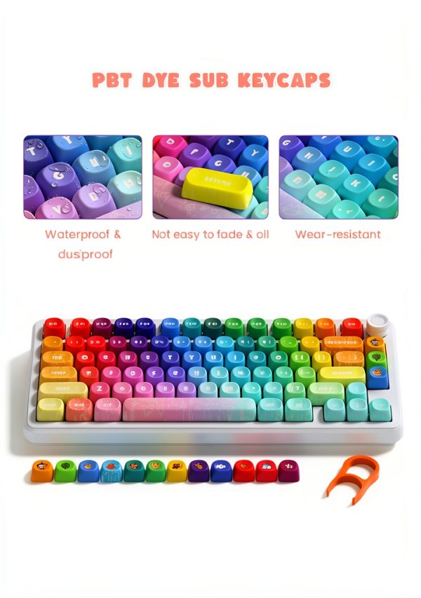 Dye Sublimation Keycaps 131 Keys Set Mechanical Keyboard-4
