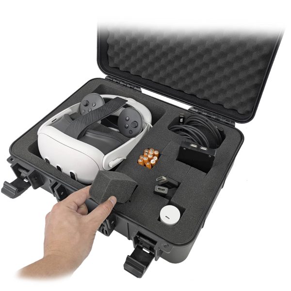 CASEMATIX Hard Shell Travel Case for Meta Quest 3 and 2-1