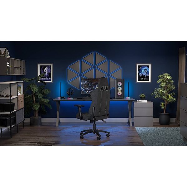 CORSAIR TC100 Fabric Gaming Chair Black Ergonomic Adjustable-12