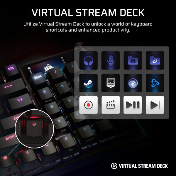 CORSAIR VANGUARD 96 Wireless Mechanical Gaming Keyboard-6