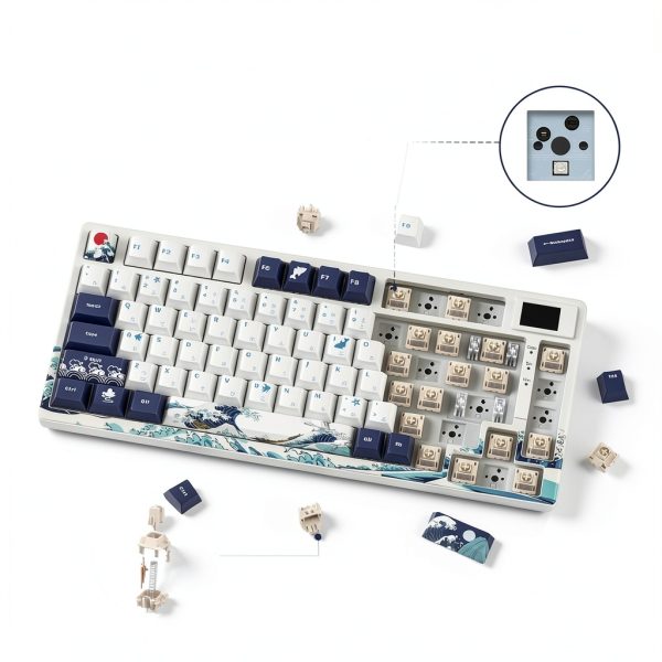 Womier S K80 75% Mechanical Gaming Keyboard Color Display-2
