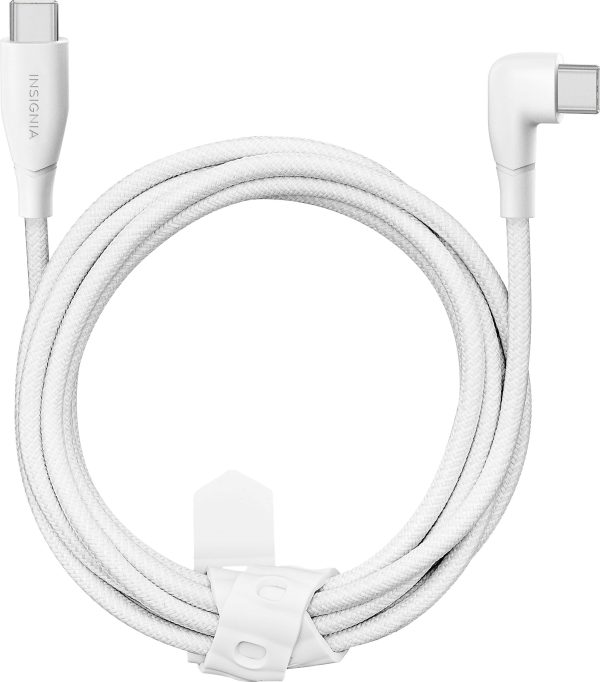 Insignia USB C Charging Cable Right Angle Braided 7ft-3