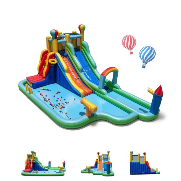 Inflatable Water Park Bouncy Castle Slides Sports Center-2