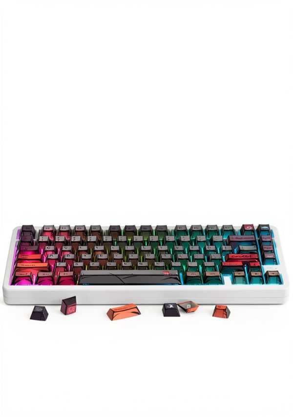 Retro Anime Keycaps 134 Keys Japanese Manga Shine Through-1