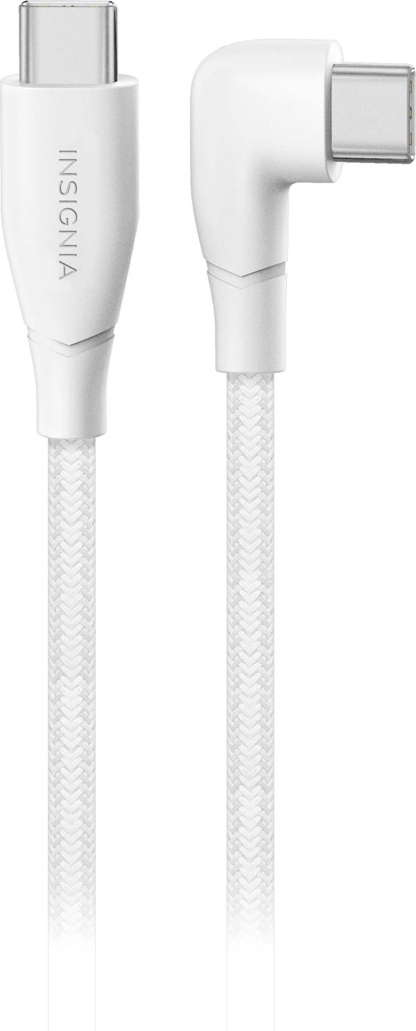 Insignia USB C Charging Cable Right Angle Braided 7ft-2