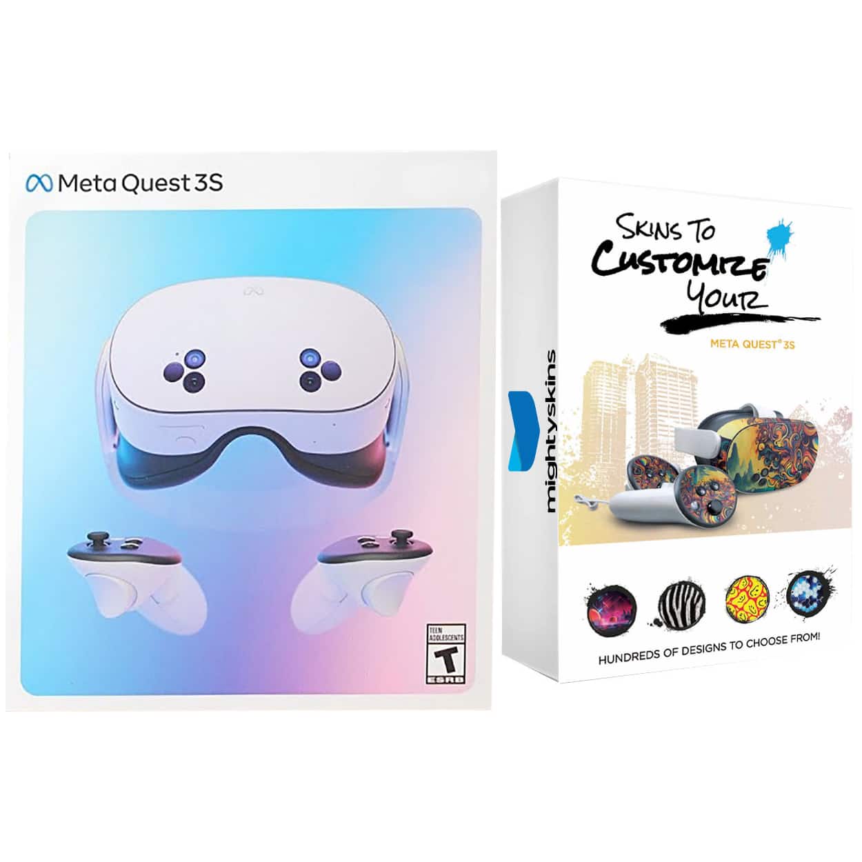 Meta Quest 3S VR headset in use with Passthrough view